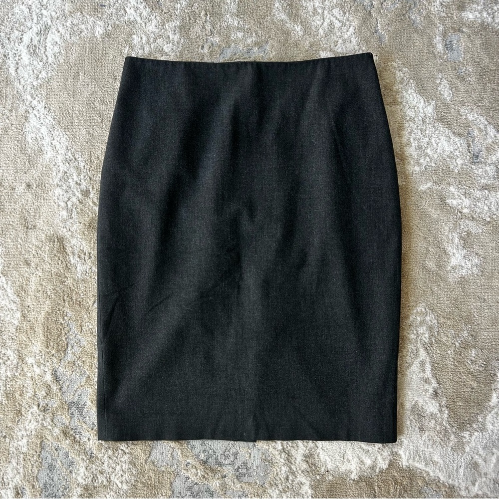 Ann Taylor Classic Dark Grey Pencil Skirt